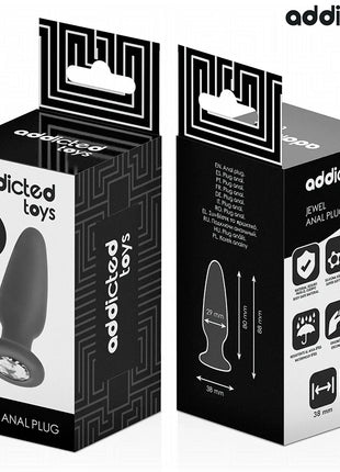 ADDICTED TOYS - ANAL PLUG MIT JUWEL GRÖSSE S 8,8 CM - Analplug