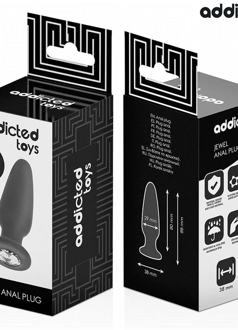 ADDICTED TOYS - ANAL PLUG MIT JUWEL GRÖSSE S 8,8 CM - Analplug