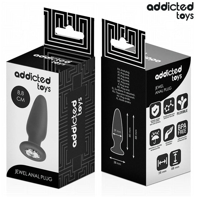 ADDICTED TOYS - ANAL PLUG MIT JUWEL GRÖSSE S 8,8 CM - Analplug