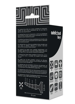 ADDICTED TOYS - ANAL SEXUELLER STECKER 10 CM SCHWARZ - Analplug