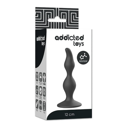 ADDICTED TOYS - ANAL SEXUELLER STECKER 12 CM SCHWARZ - Analplug