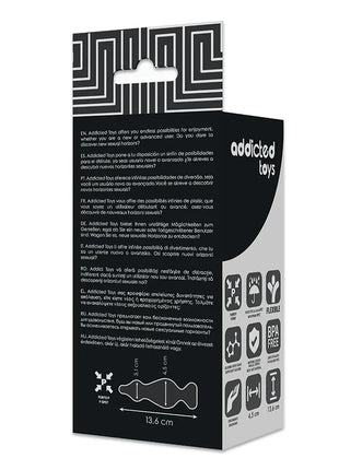 ADDICTED TOYS - ANAL SEXUELLER STECKER 13.6 CM SCHWARZ - Analplug