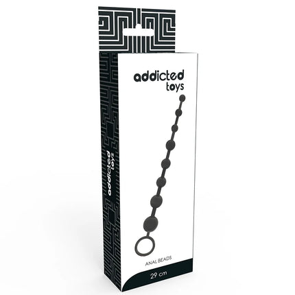 ADDICTED TOYS - ANALPERLEN 29 CM SCHWARZ - Analketten