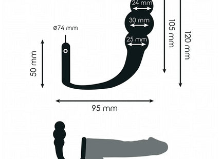 ADDICTED TOYS - ANALPLUG MIT RING MODELL 1 - Analplug