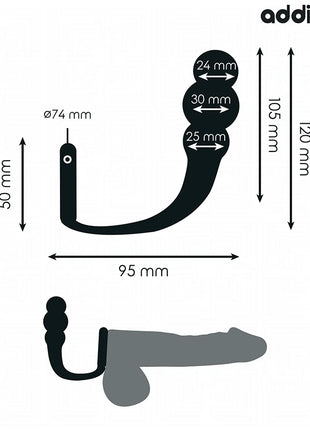 ADDICTED TOYS - ANALPLUG MIT RING MODELL 1 - Analplug