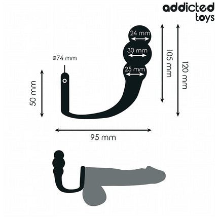 ADDICTED TOYS - ANALPLUG MIT RING MODELL 1 - Analplug