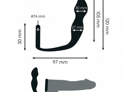 ADDICTED TOYS - ANALPLUG MIT RING MODELL 2 - Analplug