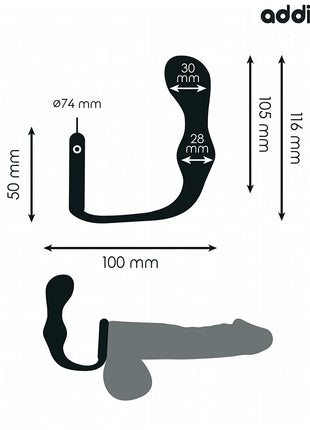 ADDICTED TOYS - ANALPLUG MIT RING MODELL 3 - Analplug