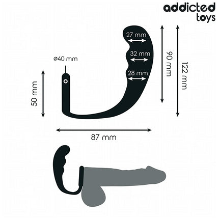 ADDICTED TOYS - ANALPLUG MIT RING MODELL 4 - Analplug