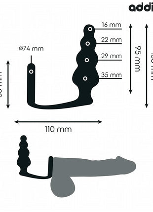 ADDICTED TOYS - ANALPLUG MIT RING MODELL 5 - Analplug