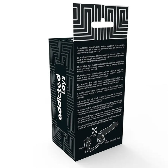 ADDICTED TOYS - ANALPLUG MIT SCHWARZEM PENISRING - Analplug