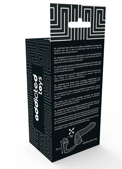 ADDICTED TOYS - ANALPLUG MIT SCHWARZEM PENISRING - Analplug