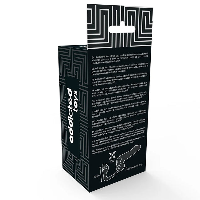 ADDICTED TOYS - ANALPLUG MIT SCHWARZEM PENISRING - Analplug