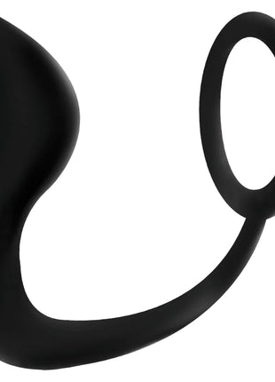 ADDICTED TOYS - ANALPLUG MIT SCHWARZEM PENISRING - Analplug