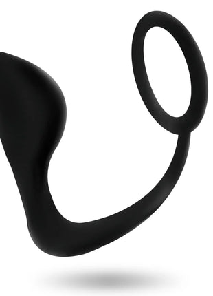 ADDICTED TOYS - ANALPLUG MIT SCHWARZEM PENISRING - Analplug