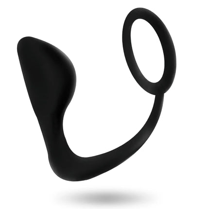 ADDICTED TOYS - ANALPLUG MIT SCHWARZEM PENISRING - Analplug