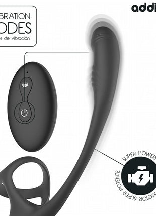 ADDICTED TOYS – ANALPLUG MIT VIBRATION 360°-WELLUNG UND HODENSTIMULATOR