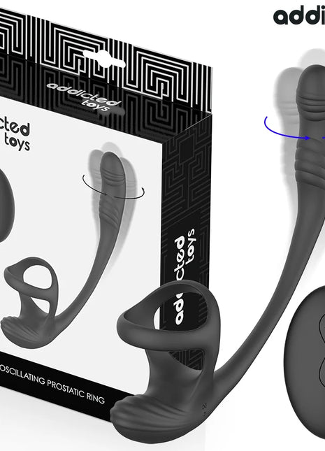 ADDICTED TOYS – ANALPLUG MIT VIBRATION 360°-WELLUNG UND HODENSTIMULATOR