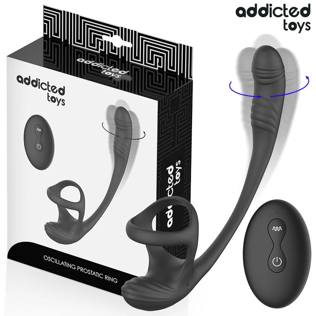 ADDICTED TOYS – ANALPLUG MIT VIBRATION 360°-WELLUNG UND HODENSTIMULATOR
