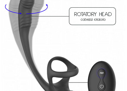 ADDICTED TOYS – ANALPLUG MIT VIBRATION 360°-WELLUNG UND HODENSTIMULATOR