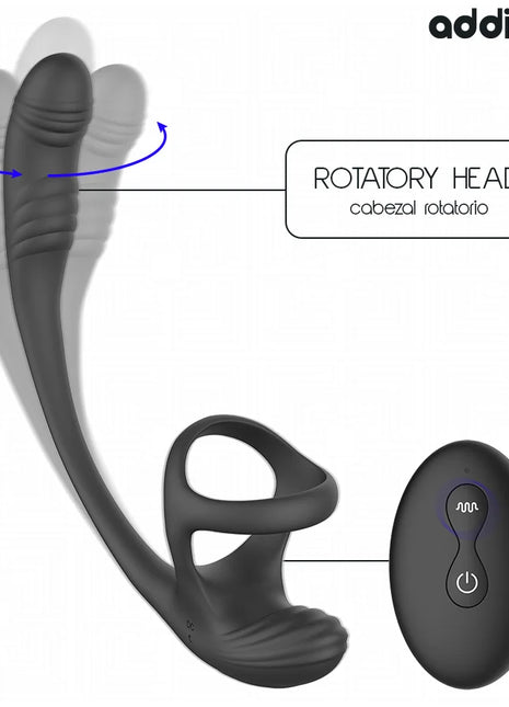 ADDICTED TOYS – ANALPLUG MIT VIBRATION 360°-WELLUNG UND HODENSTIMULATOR