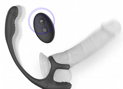 ADDICTED TOYS – ANALPLUG MIT VIBRATION 360°-WELLUNG UND HODENSTIMULATOR