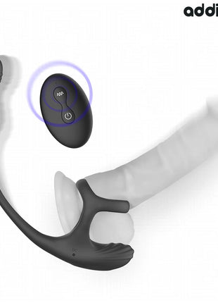 ADDICTED TOYS – ANALPLUG MIT VIBRATION 360°-WELLUNG UND HODENSTIMULATOR