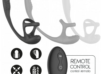 ADDICTED TOYS – ANALPLUG MIT VIBRATION 360°-WELLUNG UND HODENSTIMULATOR