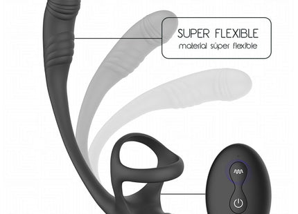 ADDICTED TOYS – ANALPLUG MIT VIBRATION 360°-WELLUNG UND HODENSTIMULATOR
