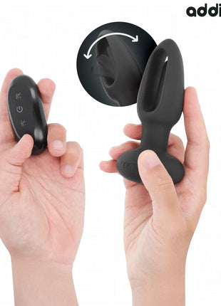 ADDICTED TOYS - ANALPLUG MIT VIBRIERENDER ZUNGE UND FERNBEDIENUNG - Anal-Vibratoren