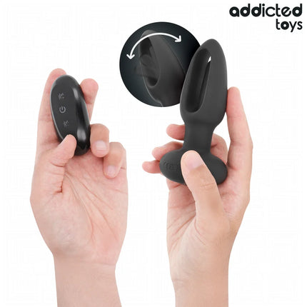 ADDICTED TOYS - ANALPLUG MIT VIBRIERENDER ZUNGE UND FERNBEDIENUNG - Anal-Vibratoren