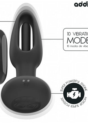 ADDICTED TOYS - ANALPLUG MIT VIBRIERENDER ZUNGE UND FERNBEDIENUNG - Anal-Vibratoren