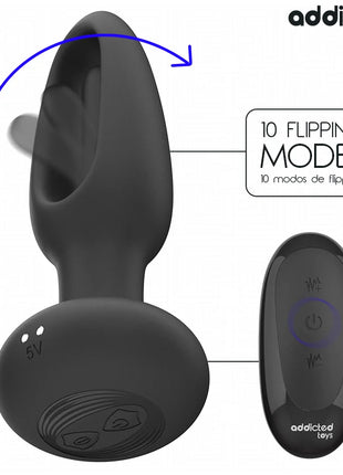 ADDICTED TOYS - ANALPLUG MIT VIBRIERENDER ZUNGE UND FERNBEDIENUNG - Anal-Vibratoren