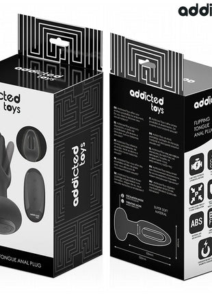 ADDICTED TOYS - ANALPLUG MIT VIBRIERENDER ZUNGE UND FERNBEDIENUNG - Anal-Vibratoren