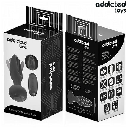ADDICTED TOYS - ANALPLUG MIT VIBRIERENDER ZUNGE UND FERNBEDIENUNG - Anal-Vibratoren