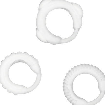 ADDICTED TOYS - C-RING-SET KLAR - Penisring ohne Vibration