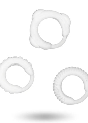 ADDICTED TOYS - C-RING-SET KLAR - Penisring ohne Vibration