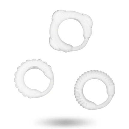 ADDICTED TOYS - C-RING-SET KLAR - Penisring ohne Vibration