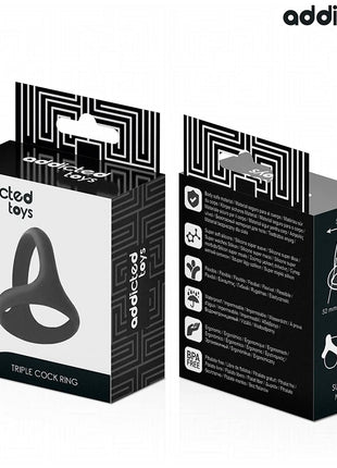 ADDICTED TOYS - DICKER DREIFACH-PENISRING - Penisring ohne Vibration