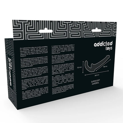 ADDICTED TOYS - DILDO MIT RNA S OHNE SUBJECTION SCHWARZ - Leinelose Geschirre