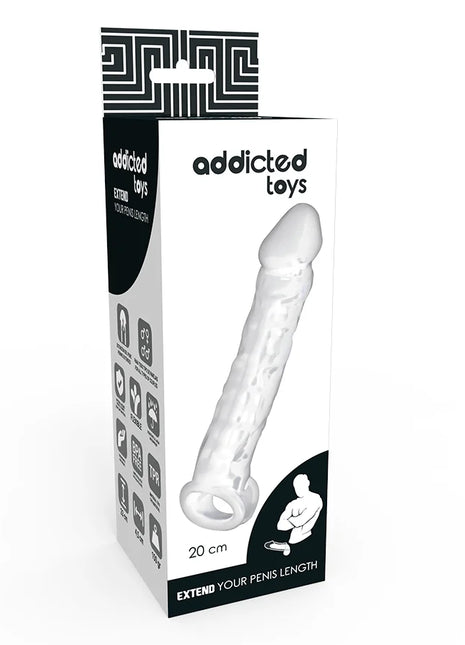 ADDICTED TOYS - DONG-VERLNGERUNG TRANSPARENT - Penishüllen mit Verlängerung