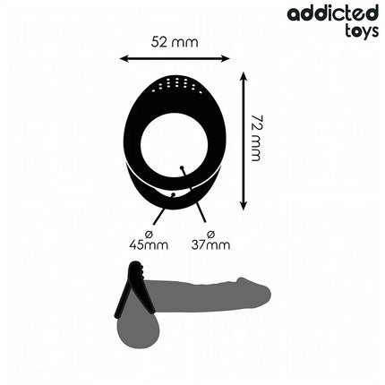 ADDICTED TOYS - DOPPELT STRUKTURIERTER PENISRING - Penisring ohne Vibration