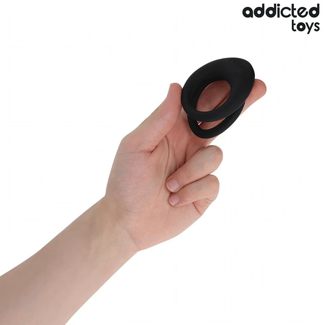ADDICTED TOYS - DOPPELT STRUKTURIERTER PENISRING - Penisring ohne Vibration