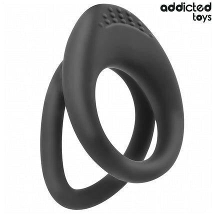 ADDICTED TOYS - DOPPELT STRUKTURIERTER PENISRING - Penisring ohne Vibration