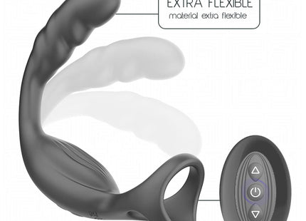 ADDICTED TOYS - DOPPELTER PROSTATIK-COCKRING MIT FERNBEDIENUNG