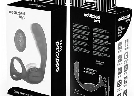 ADDICTED TOYS - DOPPELTER PROSTATIK-COCKRING MIT FERNBEDIENUNG