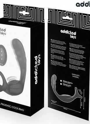 ADDICTED TOYS - DOPPELTER PROSTATIK-COCKRING MIT FERNBEDIENUNG