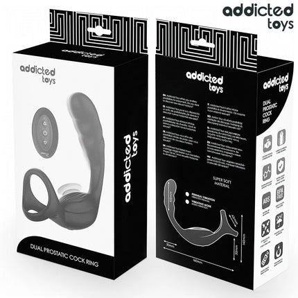 ADDICTED TOYS - DOPPELTER PROSTATIK-COCKRING MIT FERNBEDIENUNG