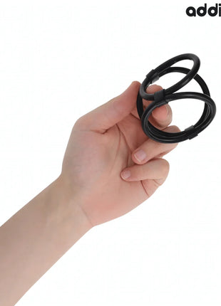 ADDICTED TOYS - DREIFACH-PENISRING - Penisring ohne Vibration