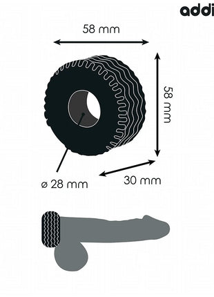 ADDICTED TOYS - EXTRA DICKER COCKRING - Penisring ohne Vibration